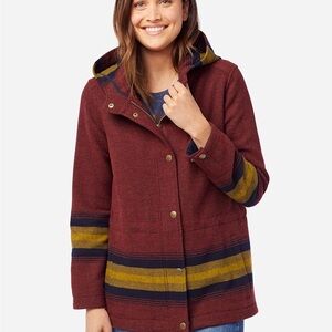 Pendleton Women's Maroon Pea Coat